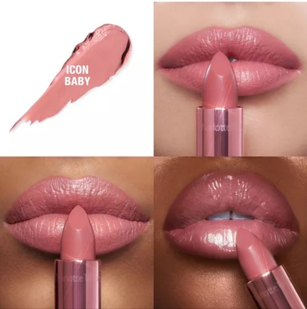 Charlotte Tilbury K.I.S.S.I.N.G Lipstick: Icon Baby Mini, .03oz, NIB - Picture 3 of 9